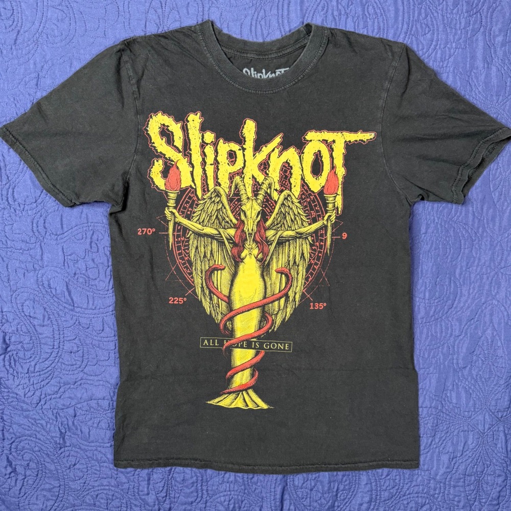 Slipknot All Hope Is Gone Angels Lie To Keep Control Mens Black T-Shirt Large